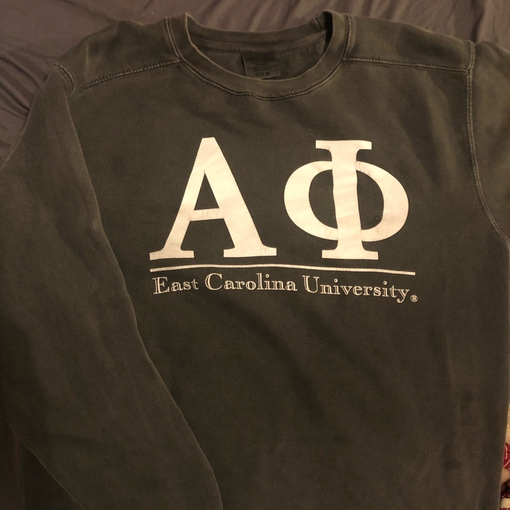 Comfort Colors Alpha Phi Crewneck (ECU)